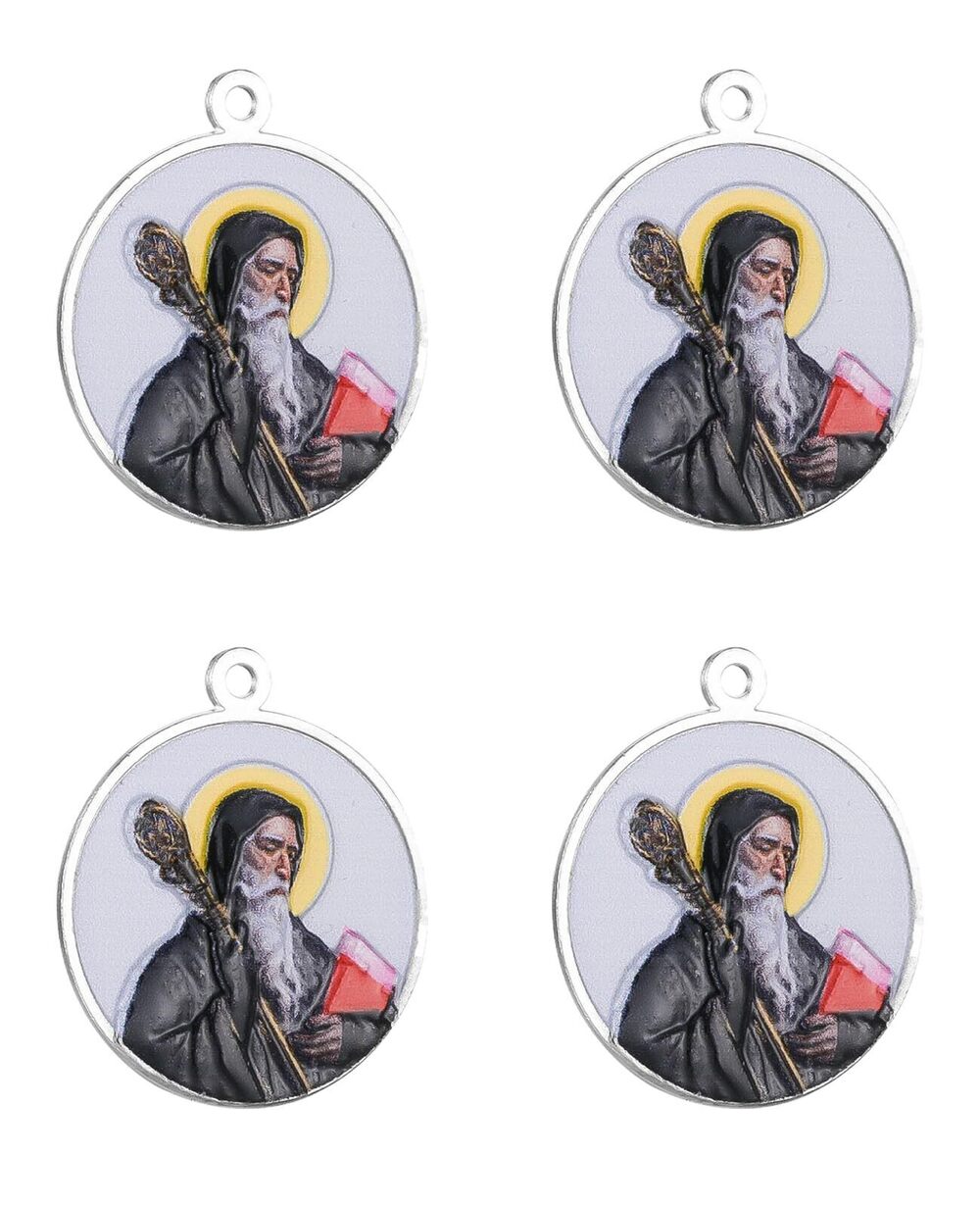 3698 Religious St. Nicholas Pendant Charm, Double-side Amulet Protection